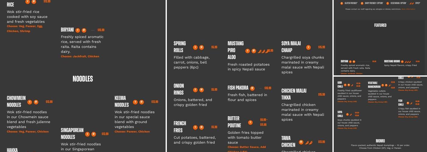 Chalo Momo Nepali Kitchen Menu