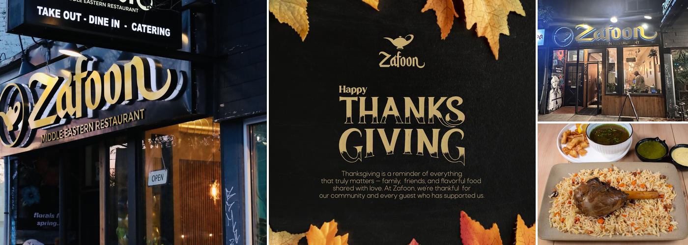 Zafoon Middle Eastern Restaurant.