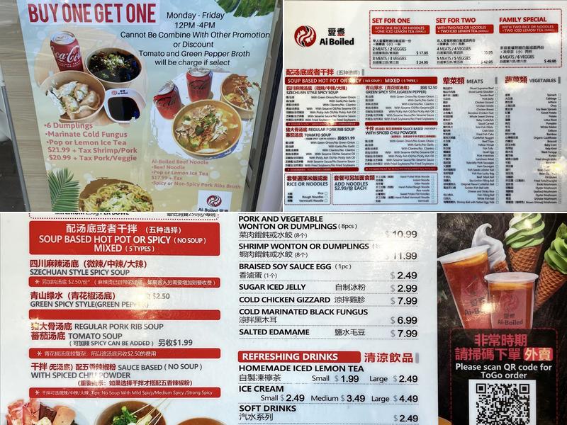 Ai-Boiled Restaurant Garden City Mall Menu