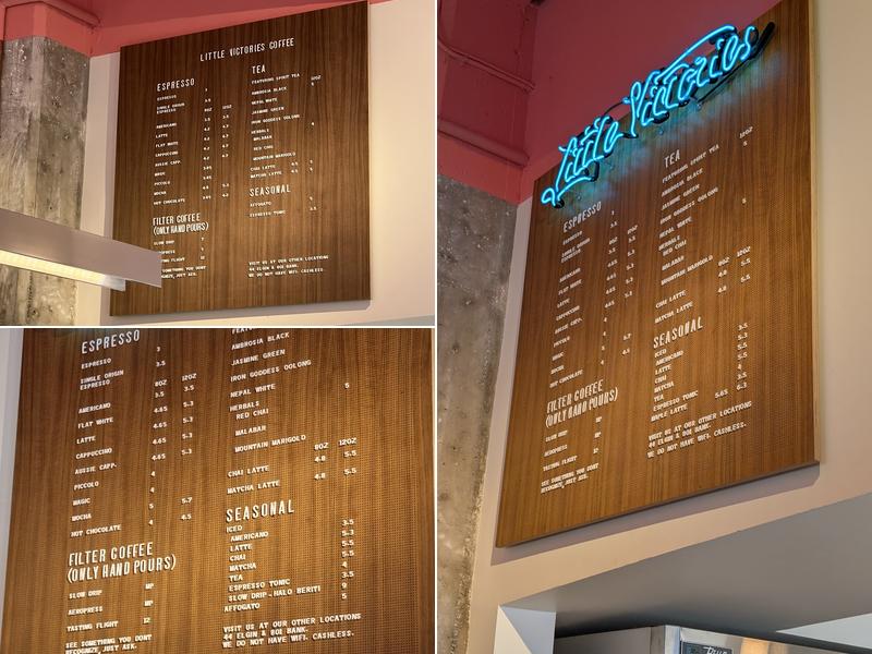 Little Victories Coffee Roasters - Queen Menu