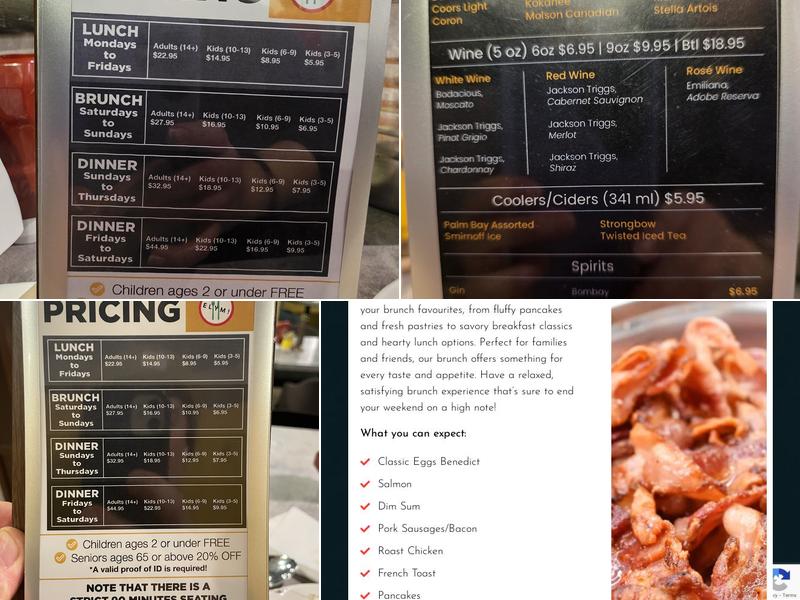 ELYMI Family Buffet Restaurant Menu