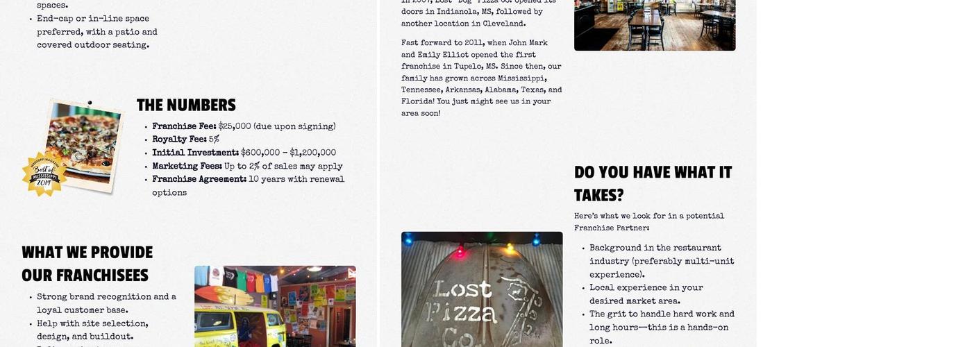 Lost Pizza Co. Auburn Menu