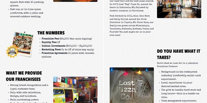 Lost Pizza Co. Auburn Menu