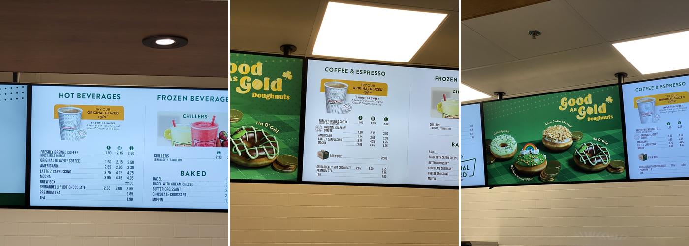 Krispy Kreme Café Menu