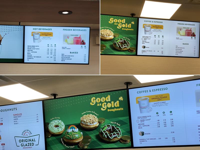 Krispy Kreme Café Menu
