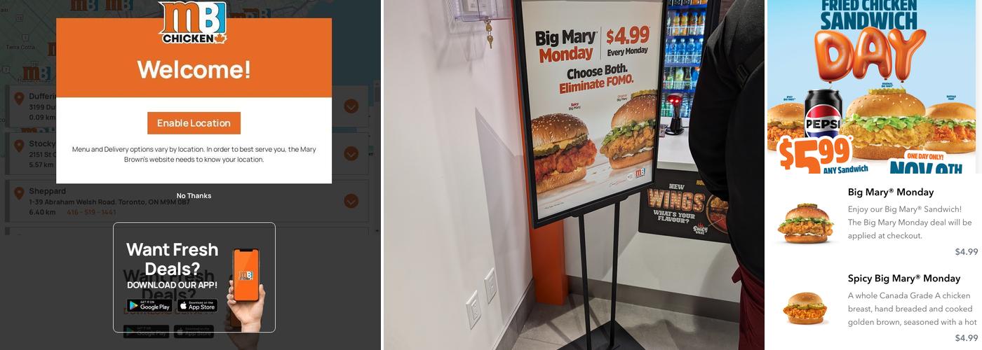 Mary Brown's Chicken Menu