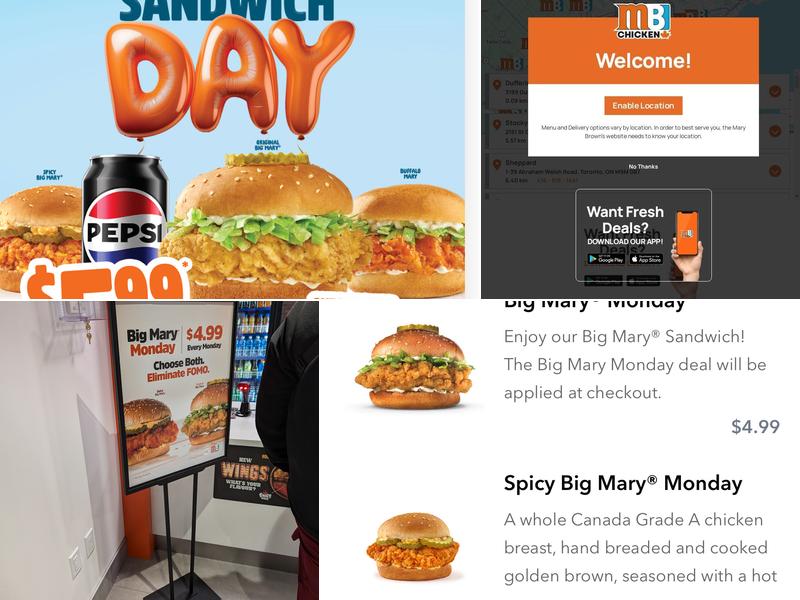 Mary Brown's Chicken Menu