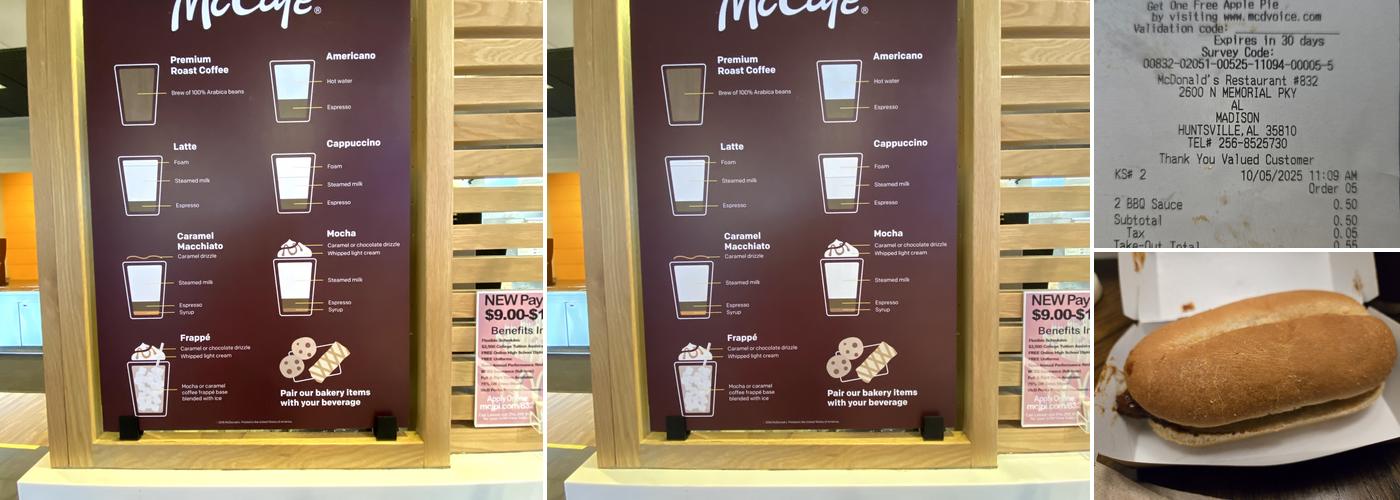 McDonald's Menu