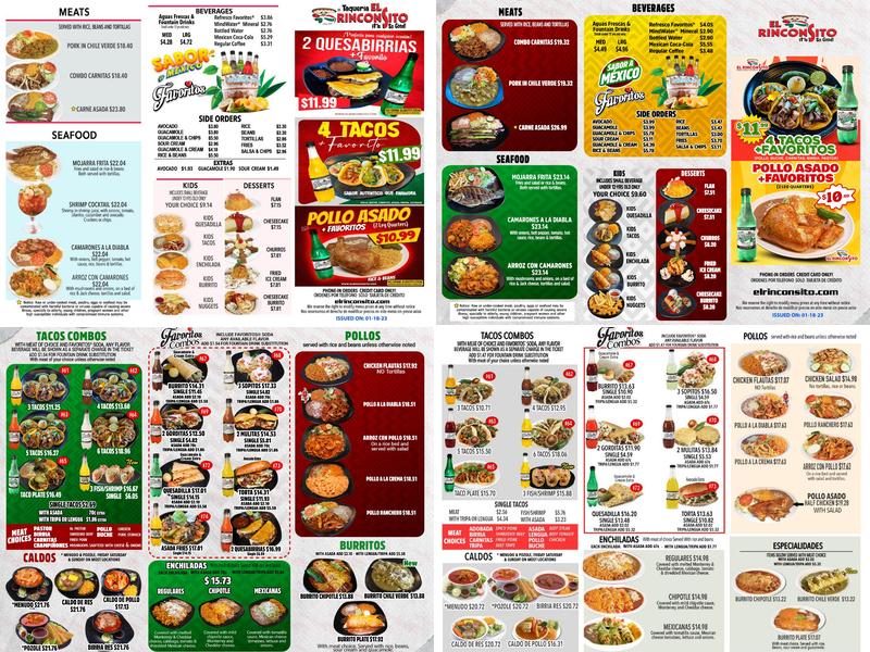 El Rinconsito | Auburn South Menu