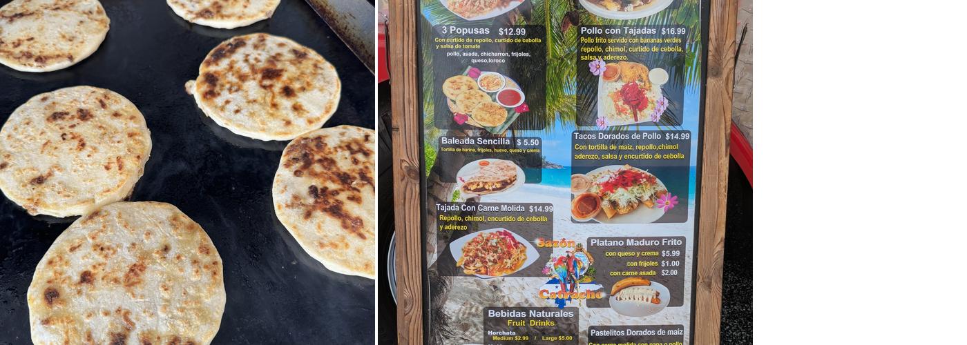Sazón Catracho móvil Menu