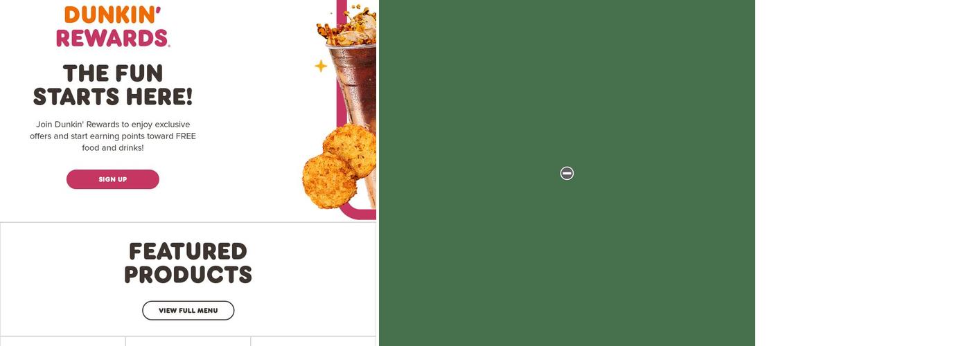 Dunkin' Menu