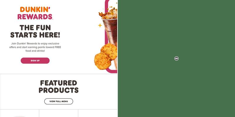 Dunkin' Menu