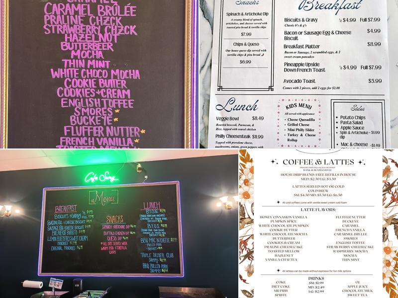 Cafe Sway Menu
