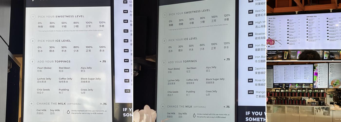 Young Tea Bellevue Menu