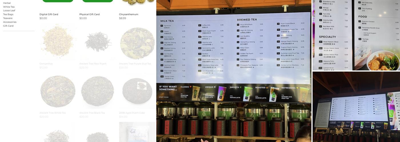 Young Tea Bellevue Menu