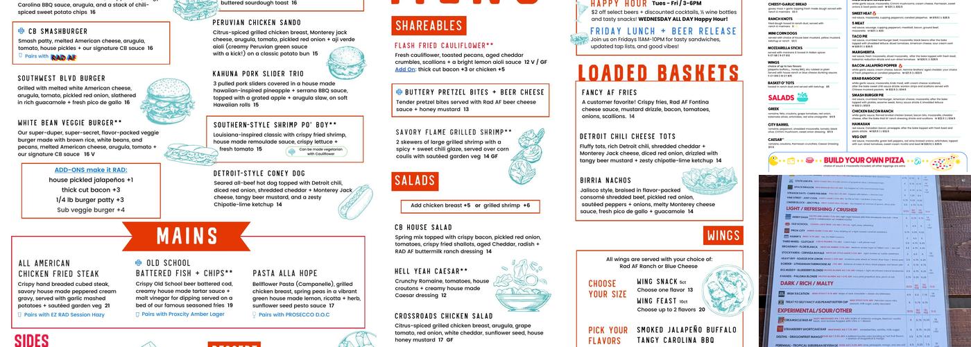 City Barrel Pizza + Patio Menu