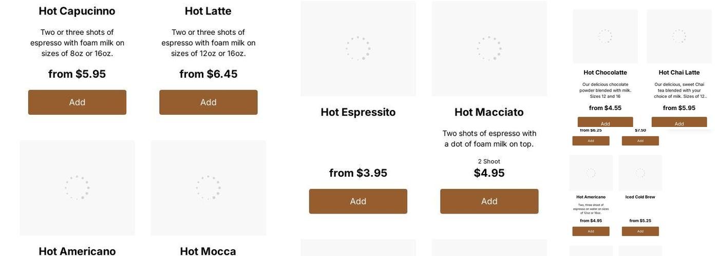 Espressito Cafe Menu
