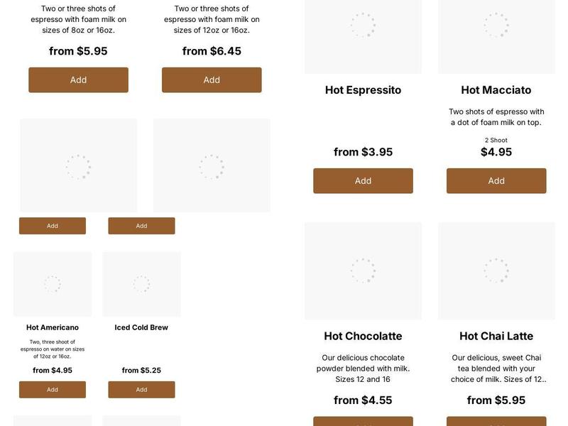 Espressito Cafe Menu