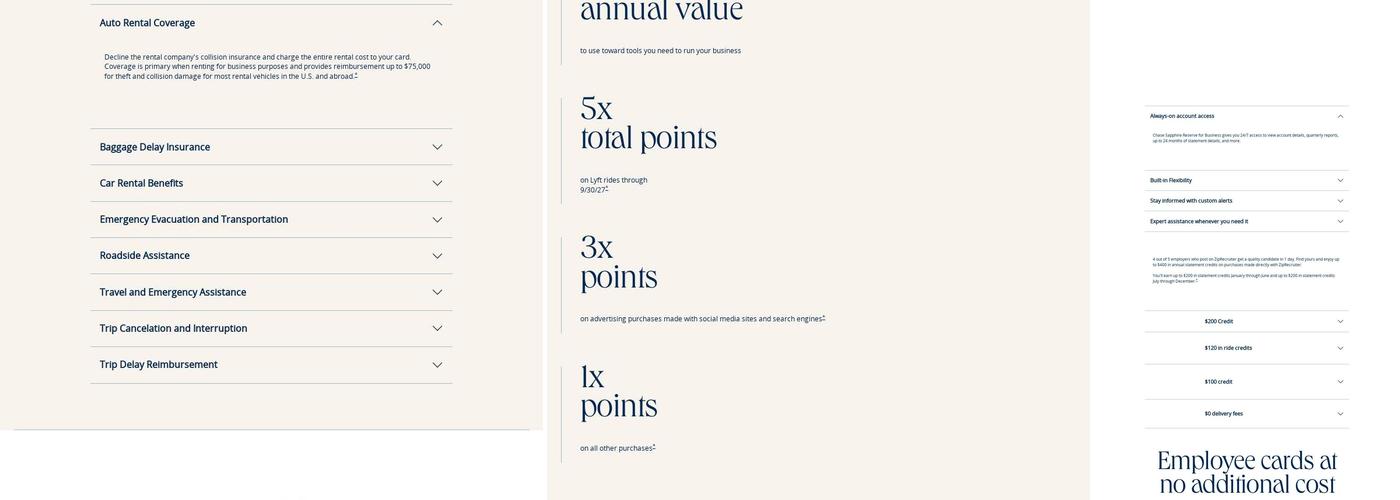 Chase Sapphire Lounge JFK T4 Menu