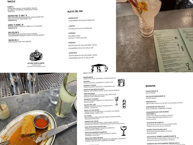 DOLORES Menu