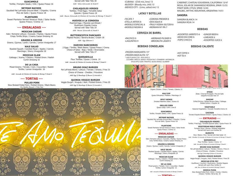 Bar Bruno Menu