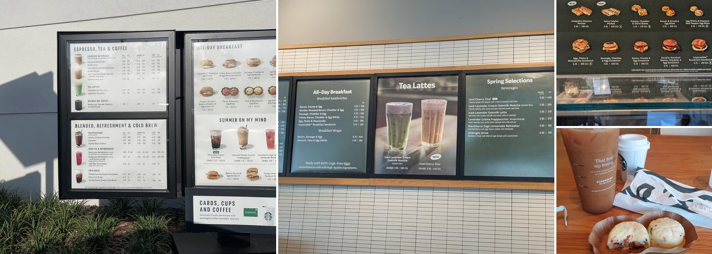 Starbucks Menu