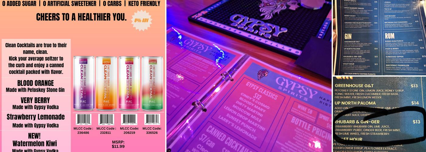 Gypsy Spirits Tasting Room Menu