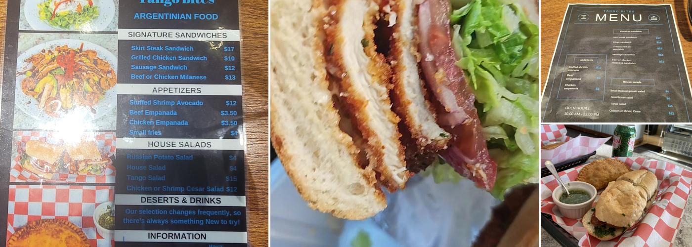 Tango Bites Menu