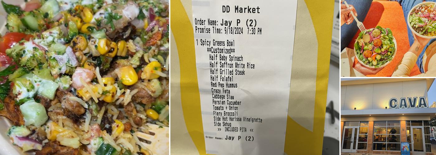 CAVA Menu