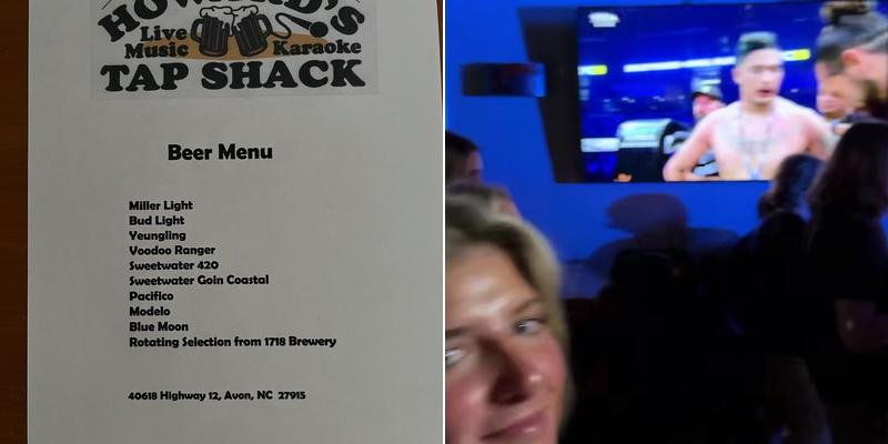 Howards Tap Shack Menu