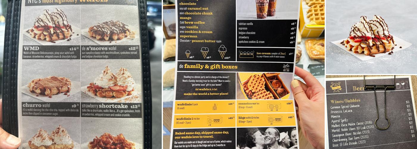 Wafels & Dinges Menu