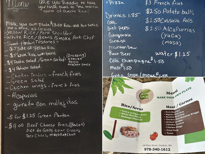 Tata's Fonda LLC Menu