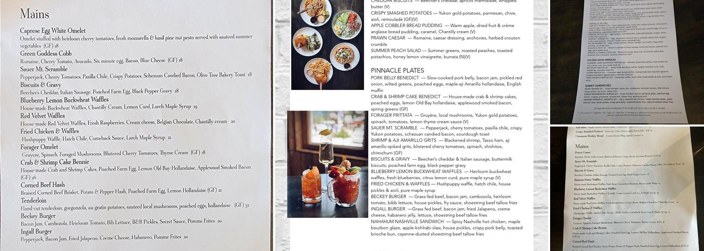 Larch Brunch Co Menu