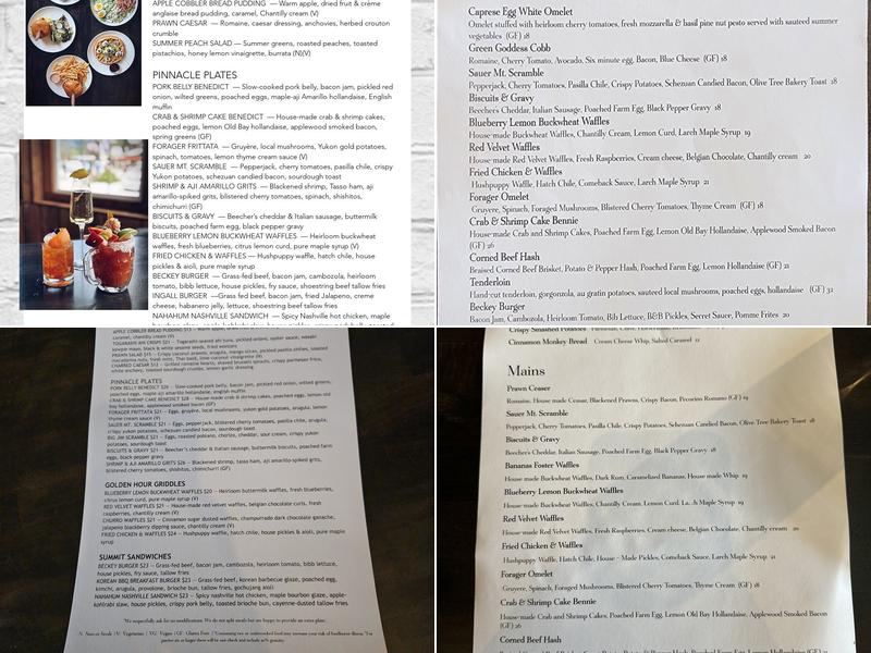 Larch Brunch Co Menu