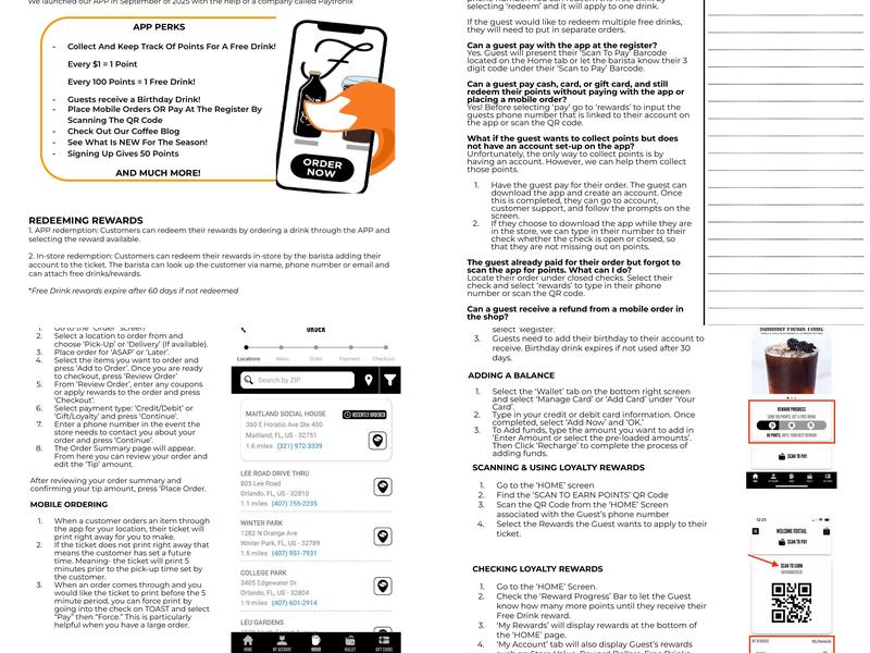 Foxtail Coffee - Athens Menu