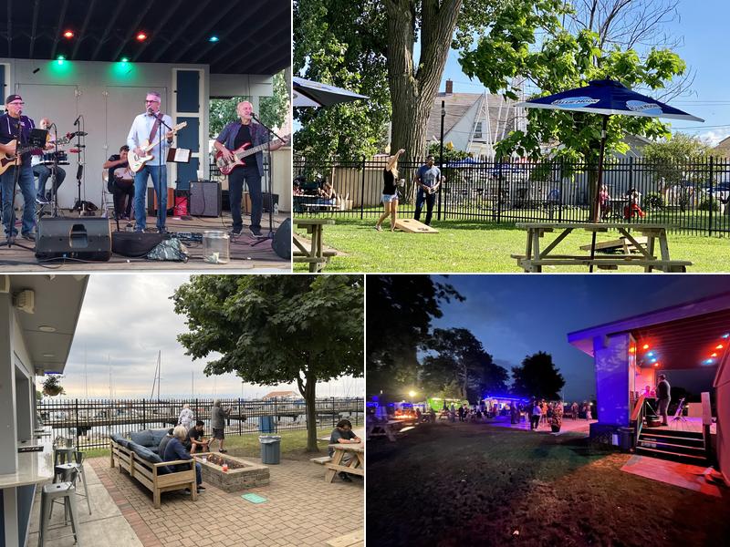 Green Town on the Rocks