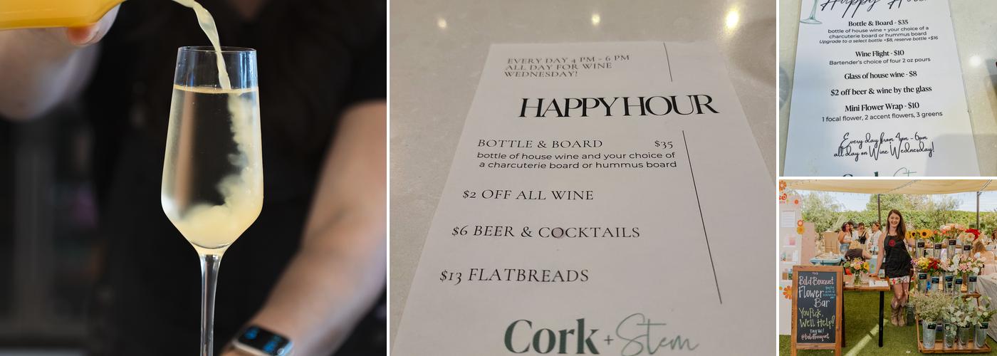 Cork & Stem Menu