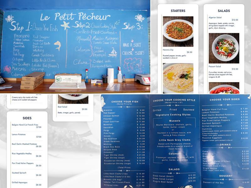 Le Petit Pêcheur Menu
