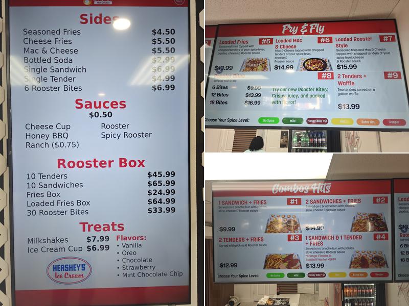 Red Rooster Hot Chicken Menu