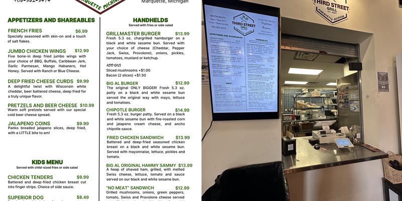 Third Street Grill Menu