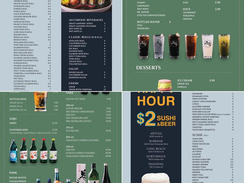 Aikan Sushi & Ramen Menu