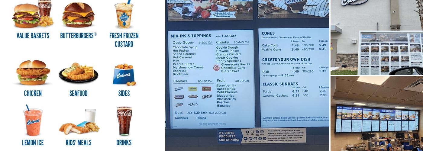 Culver’s Menu