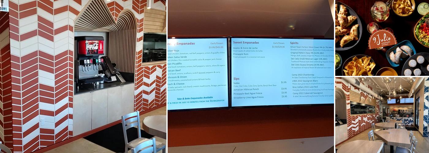9 Julio Empanada Kitchen Menu