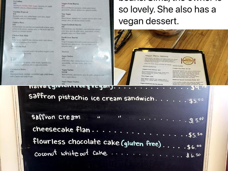 Viva Mēxicana Menu