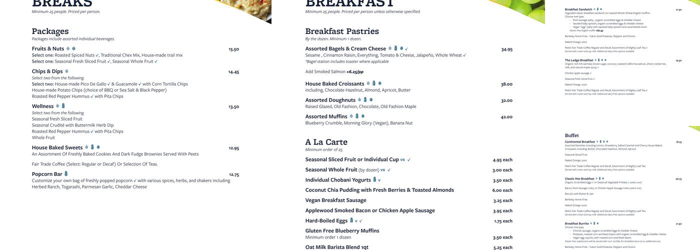 Local x Design Menu