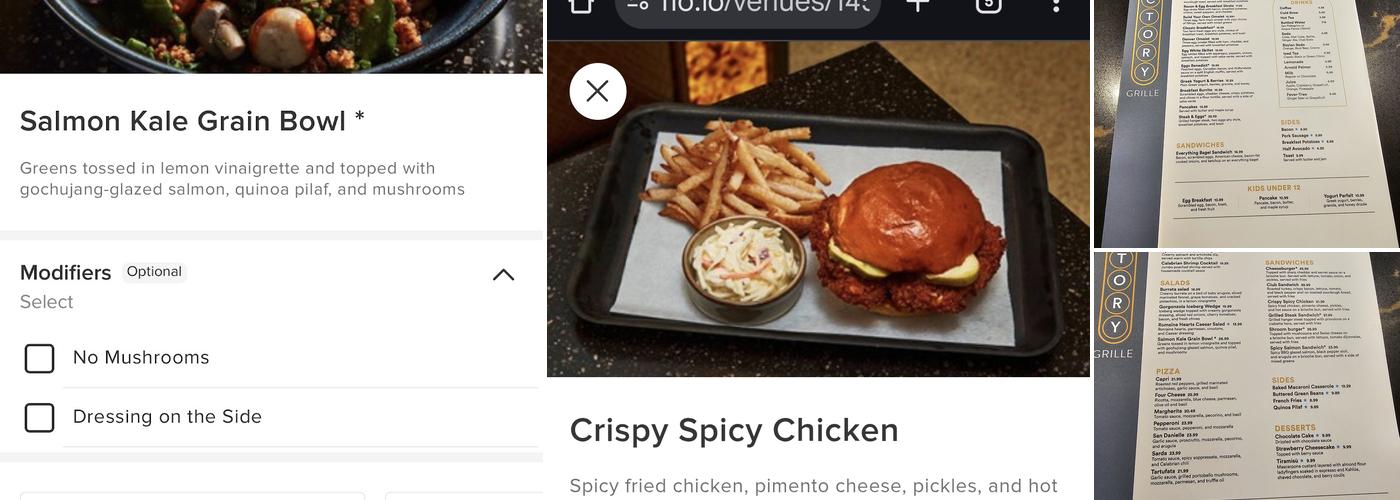 Victory Grille Menu