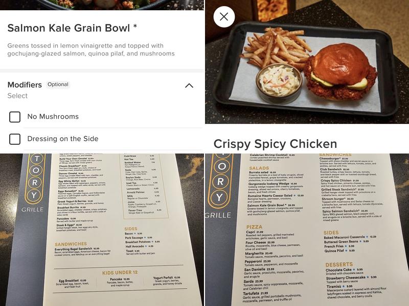 Victory Grille Menu