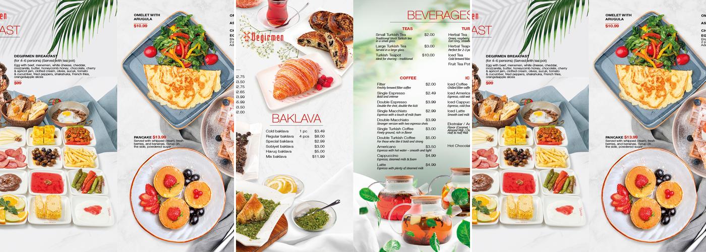 Degirmen Restaurant and Bakery Menu