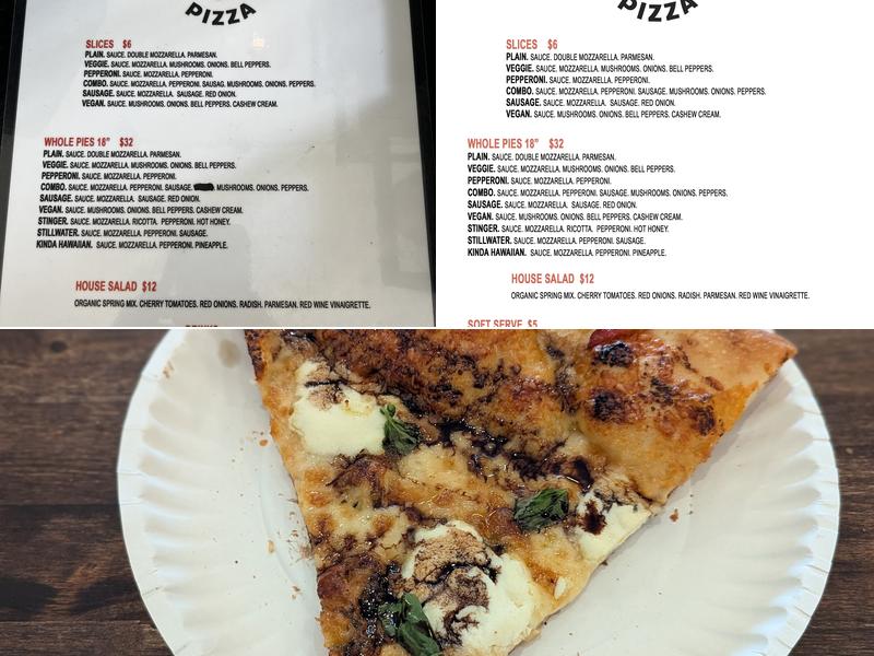 Ladybug Pizza Menu
