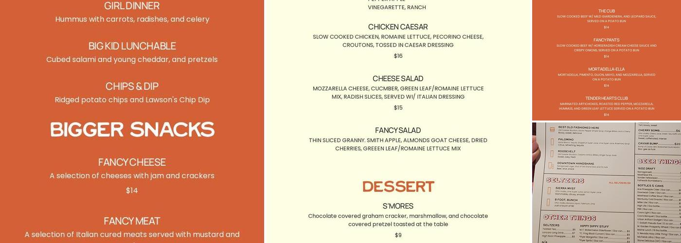 Beware of the Leopard Menu